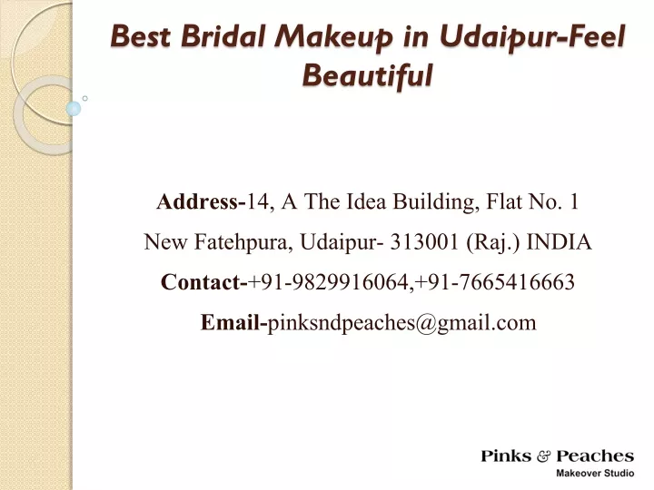 best bridal makeup in udaipur feel beautiful