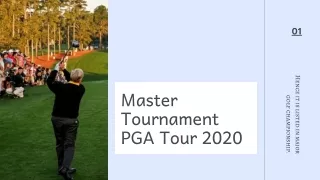 Master Tournament PGA Tour 2020
