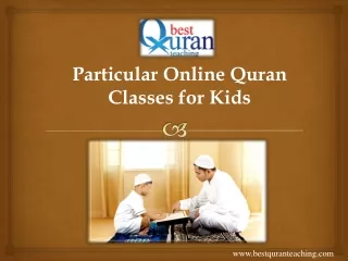 Particular Online Quran Classes for Kids