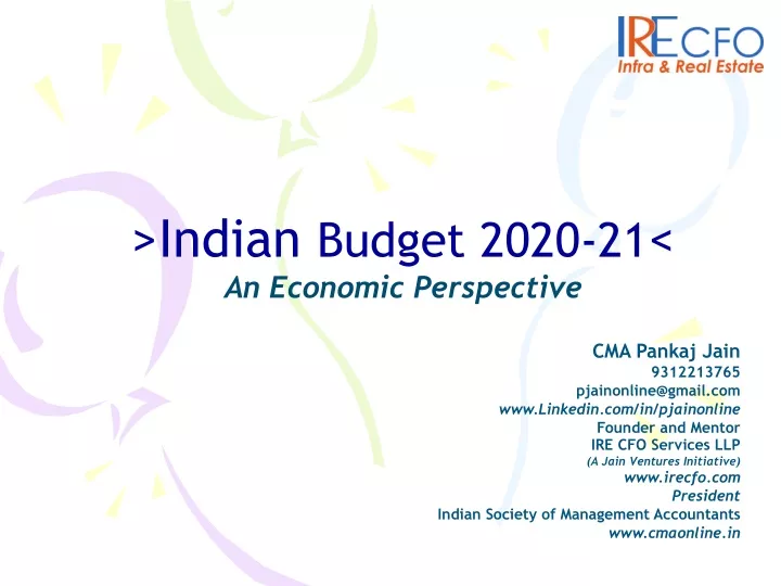 indian budget 2020 21 an economic perspective