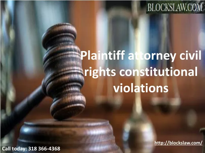 plaintiff attorney civil rights constitutional