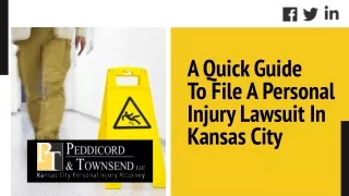 A Quick Guide To File A Personal Injury Lawsuit In Kansas City