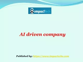 AI driven company