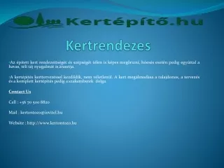 kertrendezes