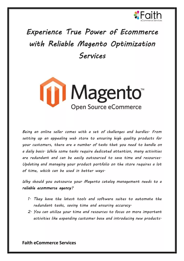 experience true power of with reliable magento