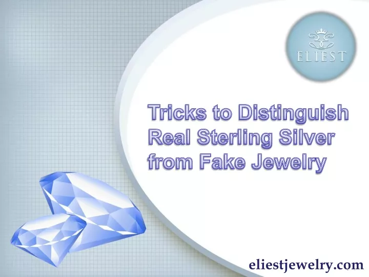 tricks to distinguish real sterling silver from