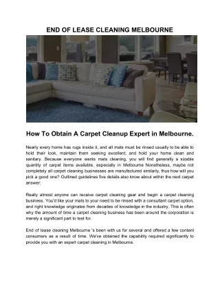 end of lease cleaning melbourne