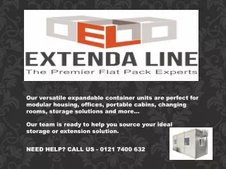 Flat pack storage containers | Extenda Line - Flat Pack Shipping Container