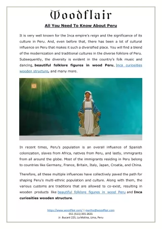 all you need to know about peru