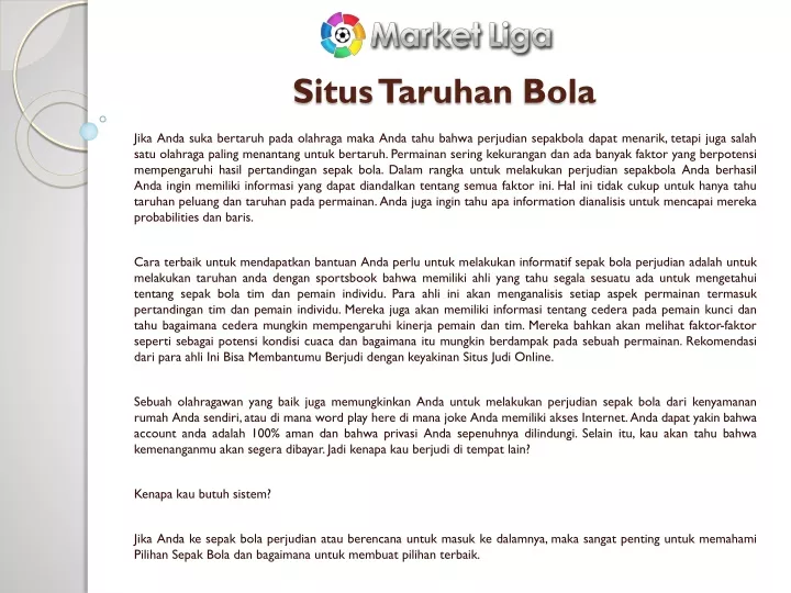 situs taruhan bola