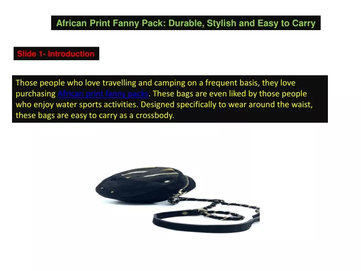 african print fanny pack durable stylish and easy
