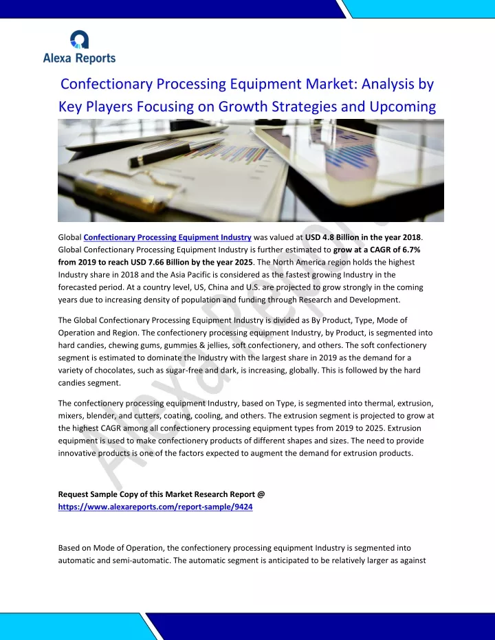 confectionary processing equipment market