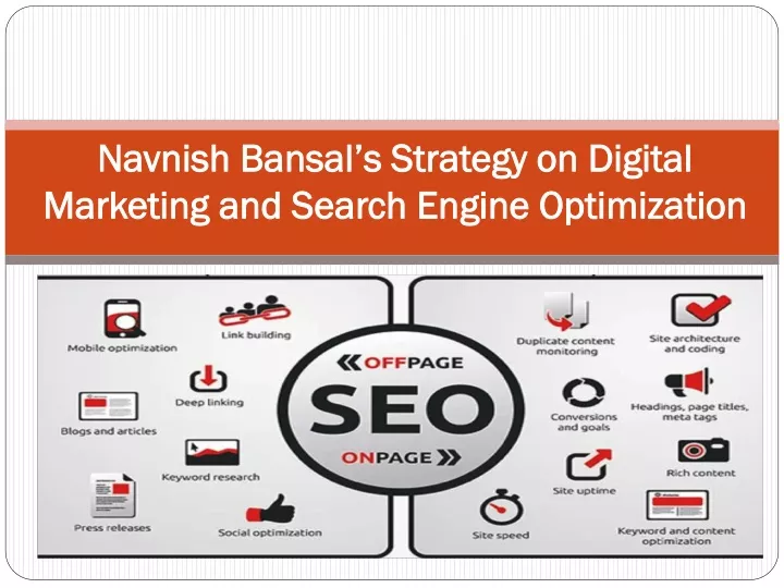 navnish bansal s strategy on digital marketing and search engine optimization