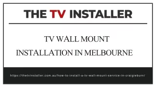TV wall mount installation Melbourne | TheTVInstaller