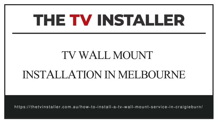 tv w a ll mount inst a ll a tion in melbourne