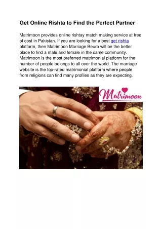 Marriage Websites