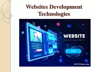 Websites Development Technologies
