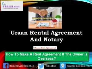 How To Make A Rent Agreement If The Owner Is Overseas?