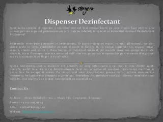dispenser dezinfectant