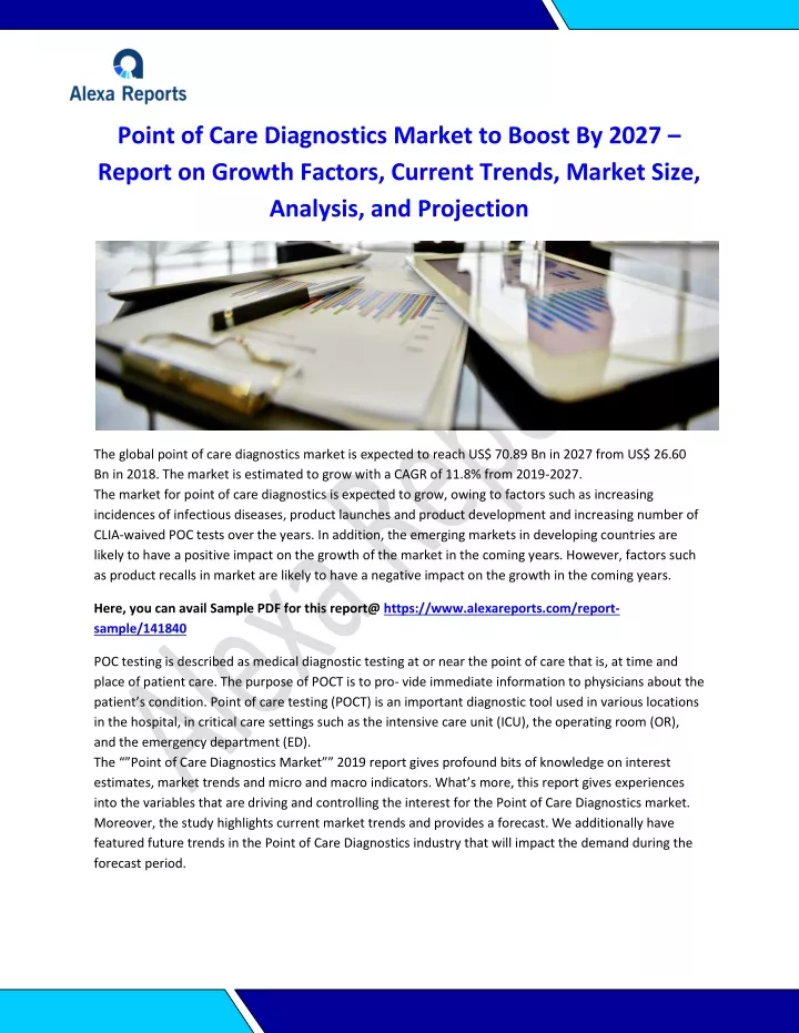 point of care diagnostics market to boost by 2027