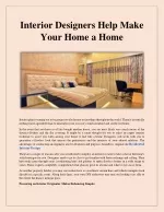 Residential Interior Design - slide 1