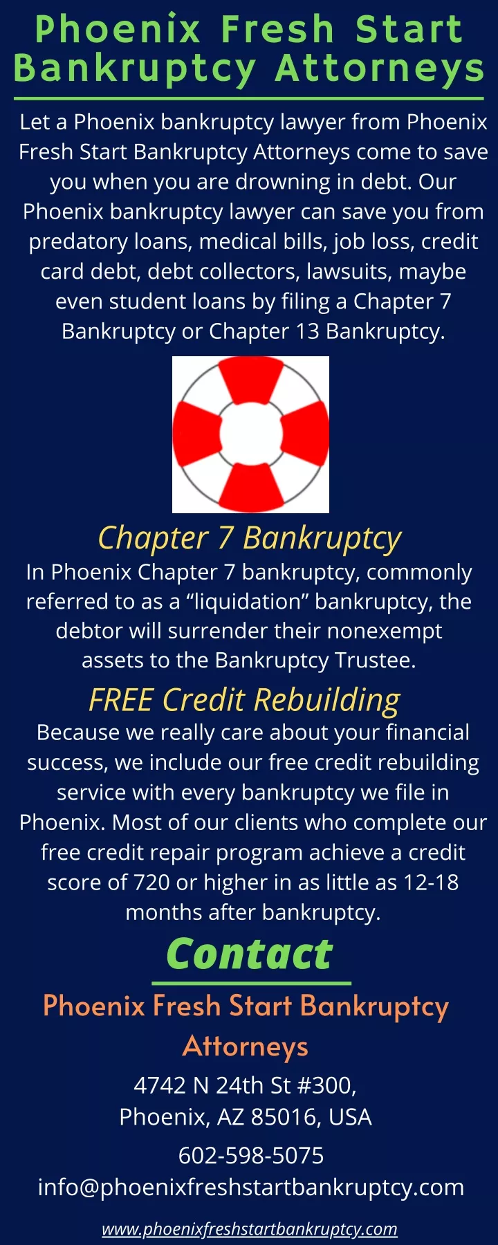 phoenix fresh start bankruptcy attorneys