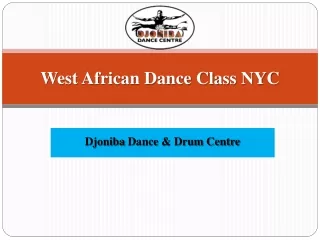 west african dance class nyc