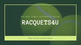 Buy Tennis Accessories Online at Racquets4U