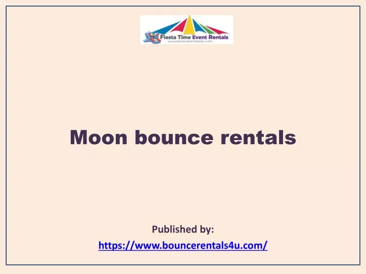moon bounce rentals published by https www bouncerentals4u com