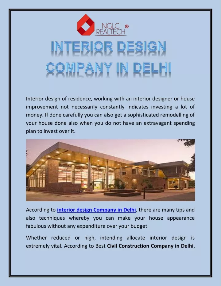 interior design of residence working with