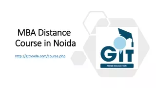 mba distance course in noida
