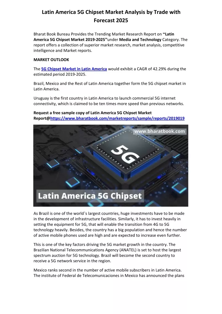 latin america 5g chipset market analysis by trade