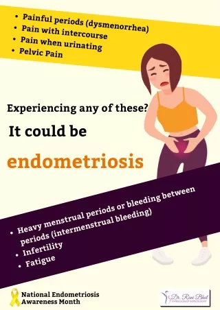 Are you experiencing any of these symptoms? | Endometriosis Treatment in Bangalore