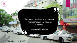 Car Rental in Chennai with Driver | Car Rental Companies | Booking