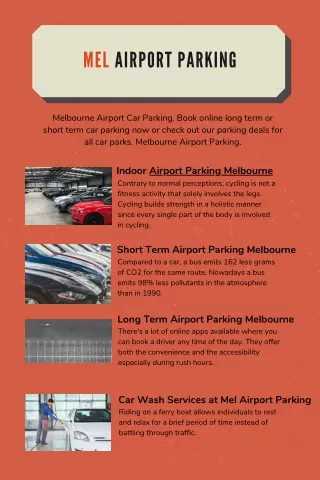 Mel Airport Parking - Melbourne Airport Car Parking