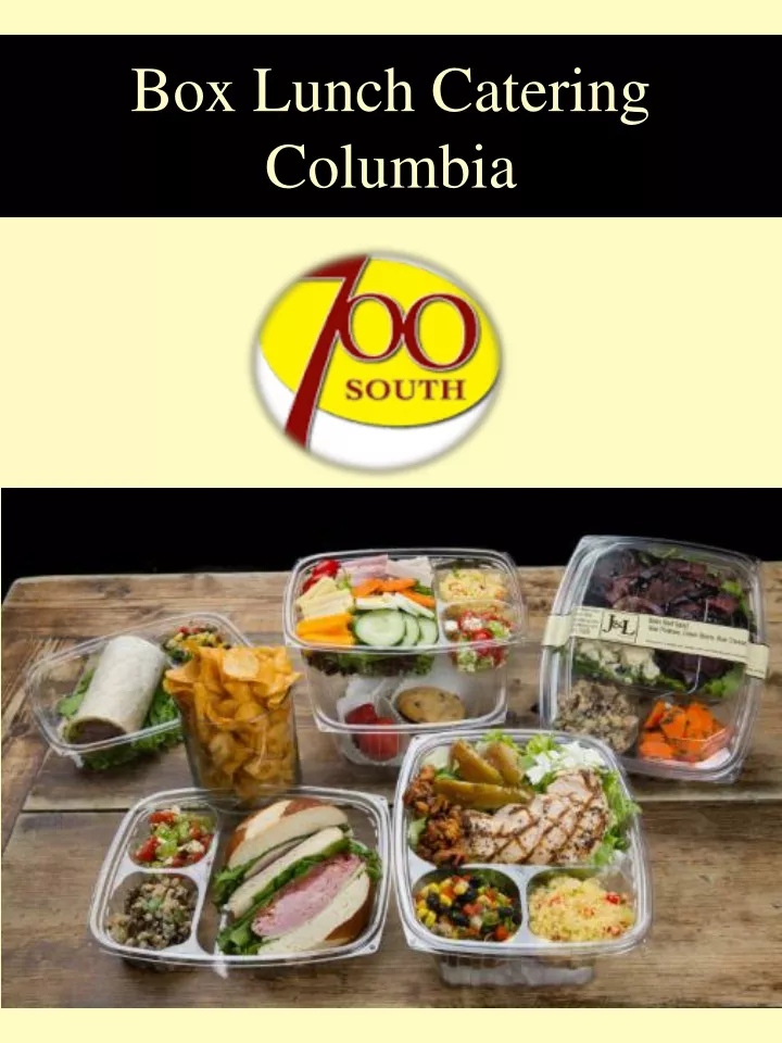 box lunch catering columbia