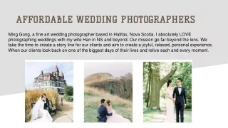 Affordable Wedding Photographers