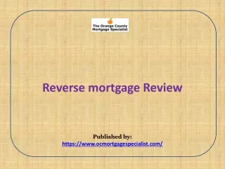Reverse mortgage Review