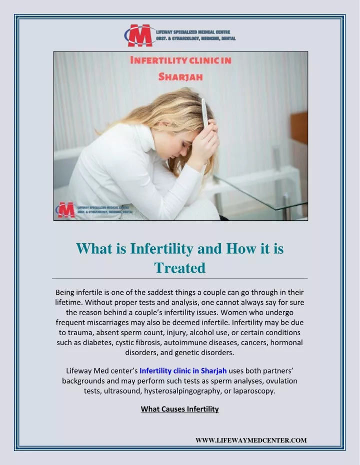 what is infertility and how it is treated