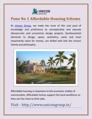 pune no 1 affordable housing scheme