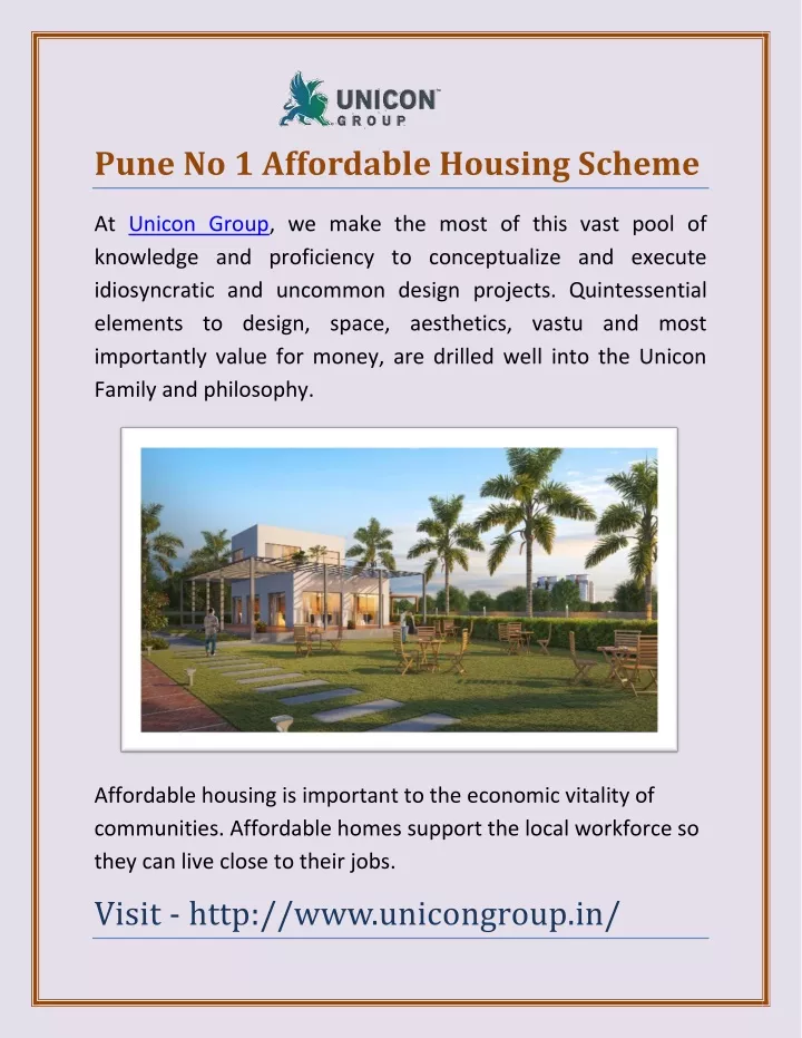 pune no 1 affordable housing scheme