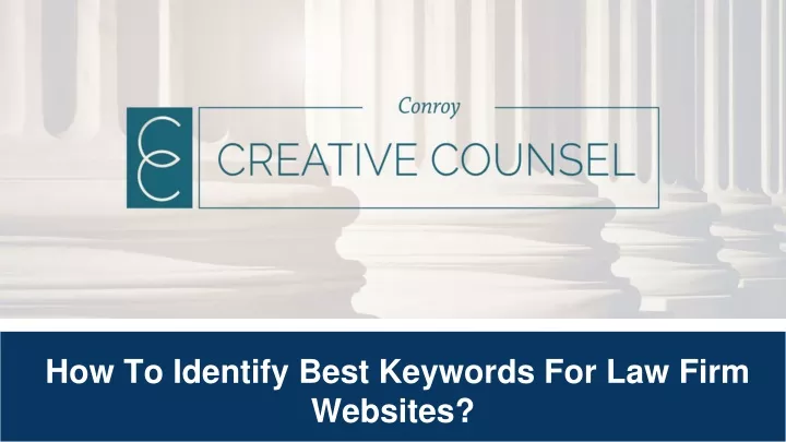 how to identify best keywords for law firm
