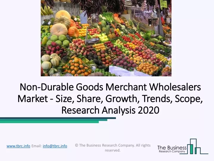non non durable goods merchant wholesalers