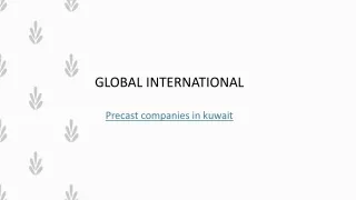 precast companies in kuwait