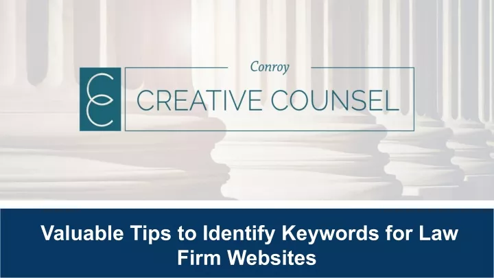 valuable tips to identify keywords for law firm