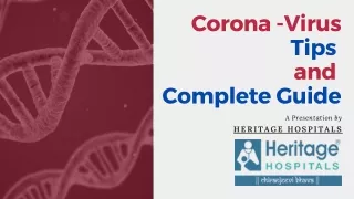 Corona Virus Tips and Guide