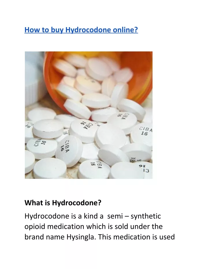 how to buy hydrocodone online