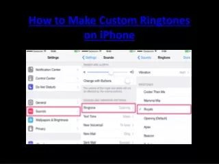 how to make custom ringtones on iphone