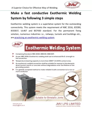 Make a fast conductive Exothermic Welding System By following 3 simple steps