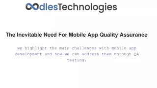The Inevitable Need For Mobile App Quality Assurance